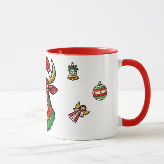 Funny Cow Christmas Mug – Festive Mug