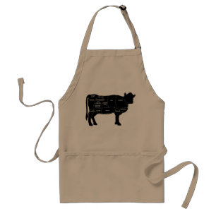 Funny Cow Cuts of Meat Standard Apron