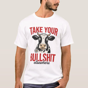 Funny Cow Elsewhere Vintage Shirt Design_