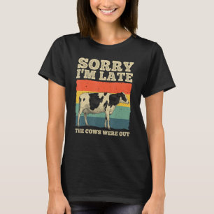 Funny Cow For Men Women Cow Farmer Herd Farming An T-Shirt