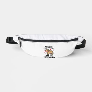 Funny Cow Gate Open Vintage Engraving Shirt Design Bum Bags
