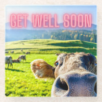 Funny Cow Get Well Soon 