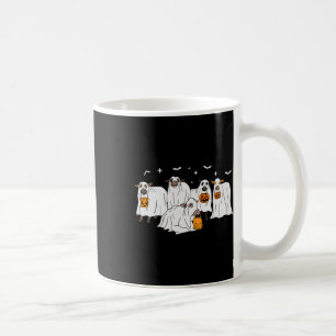 Funny Cow Ghost Halloween Farmer Trick Or Treat Co Coffee Mug