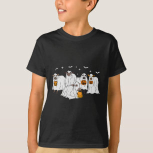 Funny Cow Ghost Halloween Farmer Trick Or Treat Co T-Shirt