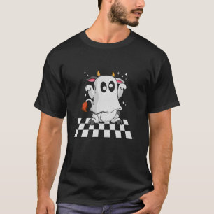 Funny Cow Ghost Halloween Farmer Trick Or Treat Co T-Shirt