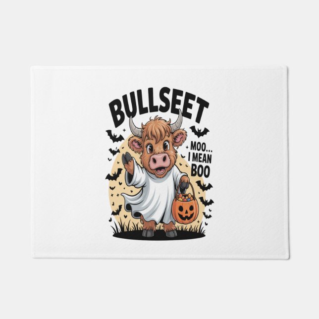 Funny Cow Halloween Doormat (Front)