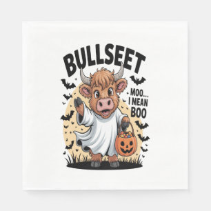 Funny Cow Halloween Napkin