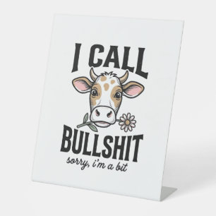 Funny Cow I Call Vintage Shirt Design_1 Pedestal Sign