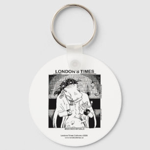 Funny Cow Keychain "Moo Doo Rituals"