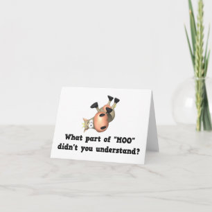 Funny cow notecards