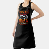 funny cow pig chicken bbq party word  apron (Insitu)
