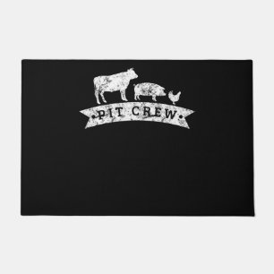 Funny Cow Pig Chicken Lovers Gift   Funny BBQ Love Doormat