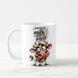 Funny Cow – Powered by Milk, Ready for School Coffee Mug