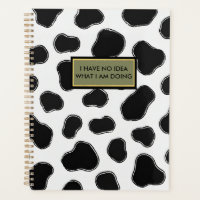 Funny Cow Print Office Essentials-Boss Babe Vibe