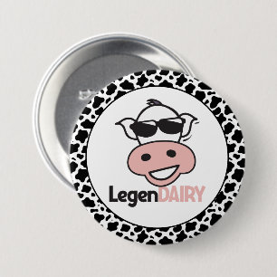 Funny Cow Pun  7.5 Cm Round Badge