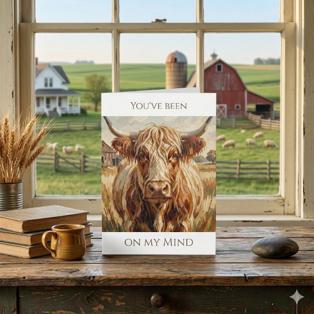 Funny Cow Pun | Thinking About You Card (Creator Uploaded)