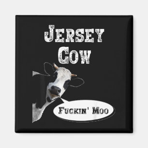 Funny Cow Shirt New Jersey Cow Lover Farm Animal R Magnet