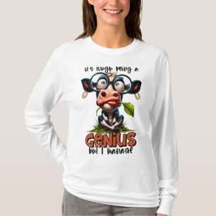 Funny Cow Tee Shirt for Men or Women