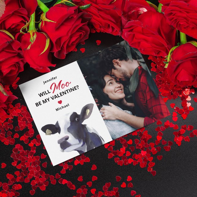 Funny Cow Valentines Day Holiday Card (Creator Uploaded)