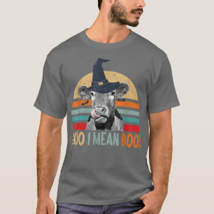 Funny Cow Witch Halloween Moo I Mean Boo 3760376 T-Shirt