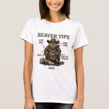 Funny Cowboy Beaver Tips Wild West Vintage