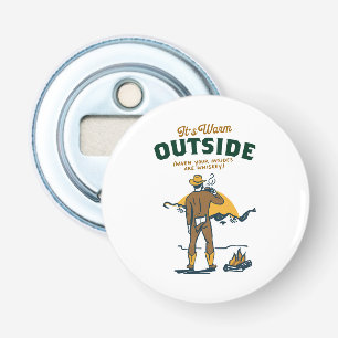 Funny Cowboy Drinking Whiskey Bottle Opener