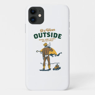 Funny Cowboy Drinking Whiskey Case-Mate iPhone Case