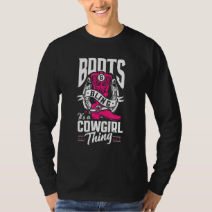 Funny Cowgirl Boots Bling It's A Cowgirl Thing T-Shirt
