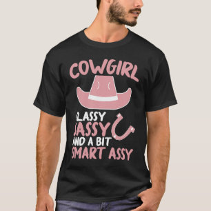 Funny Cowgirl Graphic Women Girls Cowgirl Western  T-Shirt