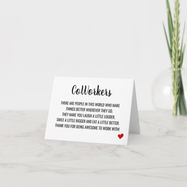 Funny Coworker Card: Work Bestie Gift, Card (Front)