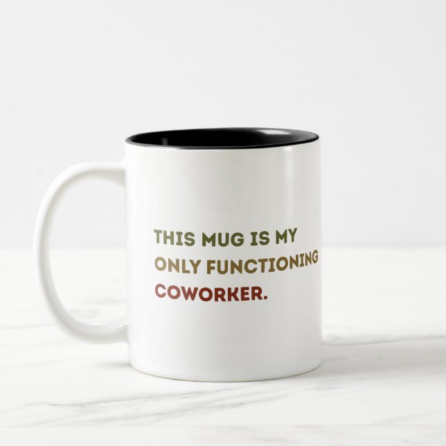 funny coworker coffee mug gift, office humour gift (Left)