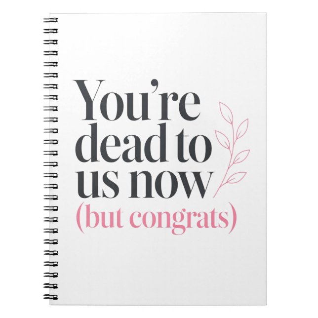 Funny Coworker Goodbye Congratulations Quote Notebook (Front)
