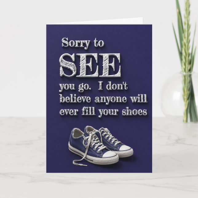 funny coworker leaving card (Front)