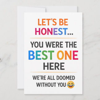 Funny Coworker Leaving | work friend leaving Card