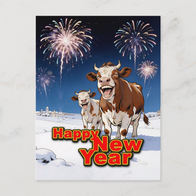 funny cows postcard (Front)