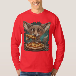 Funny coyote eating pizza T-Shirt