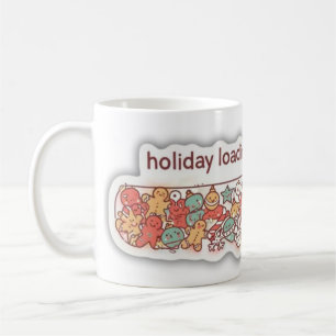 Funny Cozy Christmas Holiday Loading Progress Bar Coffee Mug