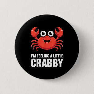 Funny Crab Costume For Men Women Crab Eating Fan C 6 Cm Round Badge
