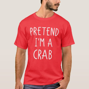 Funny Crab Halloween Costume Men Women Boy Girl Cr T-Shirt