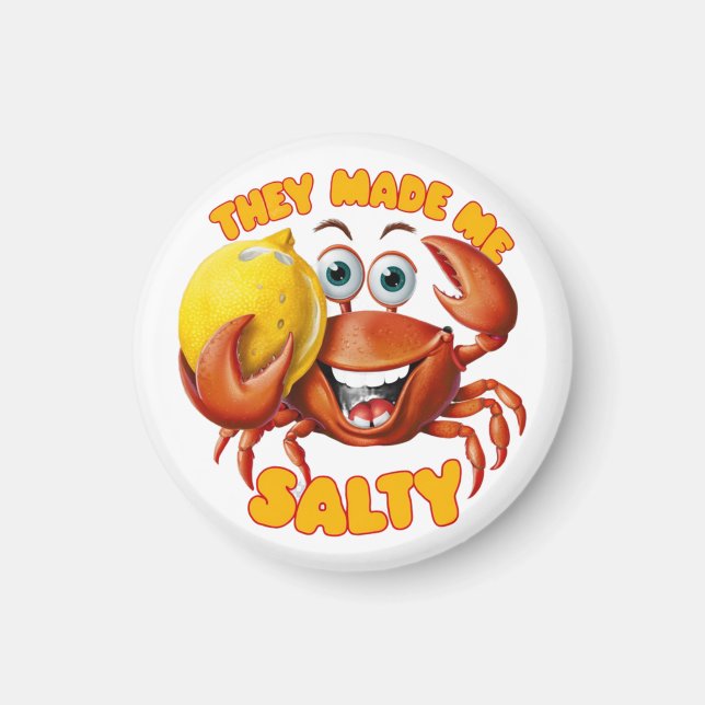 Funny Crab Magnet (Front)