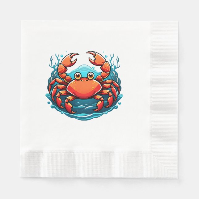funny-crab napkin (Front)