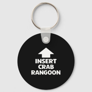 Funny Crab Rangoon Apparel _ Hilarious Foodie  Key Ring