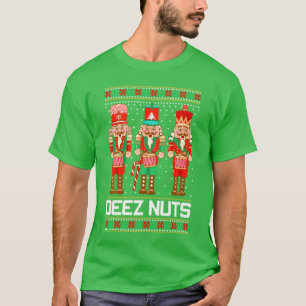 Funny Crack Deez Nuts Ugly Christmas Sweater Xmas