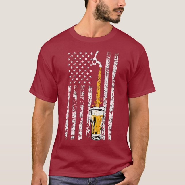 Funny Craft Beer Brewer Gift  Cute Brewery US T-Shirt (Front)