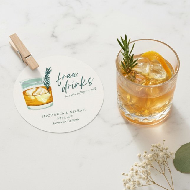 Funny Craft Cocktail Wedding Save The Date (Funny Craft Cocktail Wedding Save The Date)