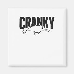 Funny Cranky - Crankit Fishing Lure Humour Fisherm Magnet