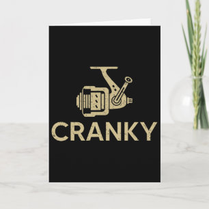 Funny Cranky Fishing Shirts Vintage Fisherman Fath Card