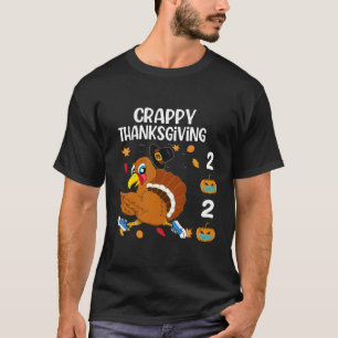 Funny Crappy Thanksgiving 2020 Turkey Running Pump T-Shirt