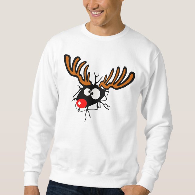 Funny crashing through Christmas shirt (Front)