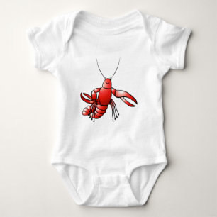 Funny Crawfish Lobster Baby Bodysuit